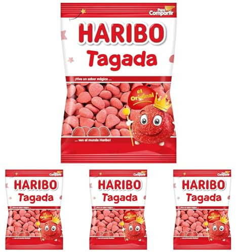 HARIBO Tagada Original, Fresa, 175 Gramos (Paquete de 4)