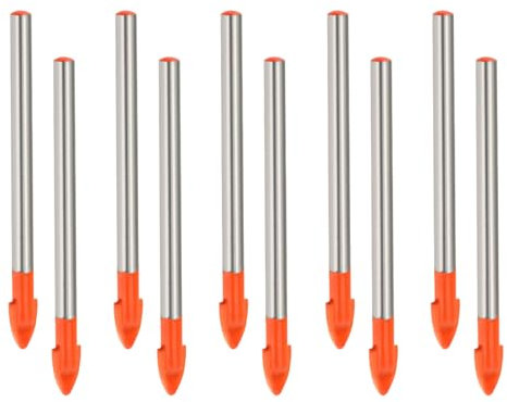 Set de 10 Brocas para Azulejos Godneei – Broca de Carburo de Tungsteno de 6 mm, Duradera y Versátil para Madera, Plástico, Albañilería, Azulejos, Hormigón y Mármol