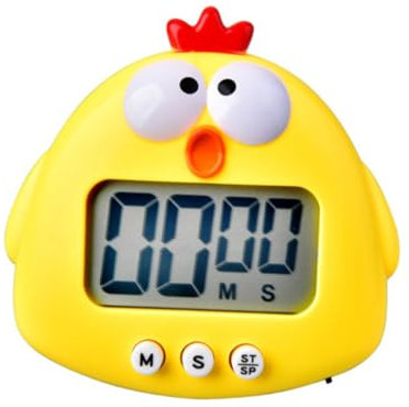 ABOOFAN Küchentimer Cartoon Huhn Elektronischer Timer Backen Timer Countdown Uhr Schüler Lernen
