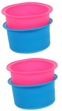 EXCEART 2 Sätze Silikonwachs Schmelztiegel Wachsen Körperwachswärmer Topf Set Kochgeschirr Wachswärmer Timer Liner Wachsschmelzbehälter Paraffin Honigtopf Wachswärmer 2 Stück * 2