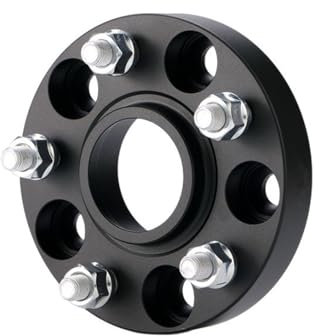 Spurverbreiterung Für Volvo Für S60 1 Stück Radabstandshalter-Adapter PCD 5x108 CB 63,4 M12x1,5 Spürverbreiterungsatz(1Piece Black 20mm)