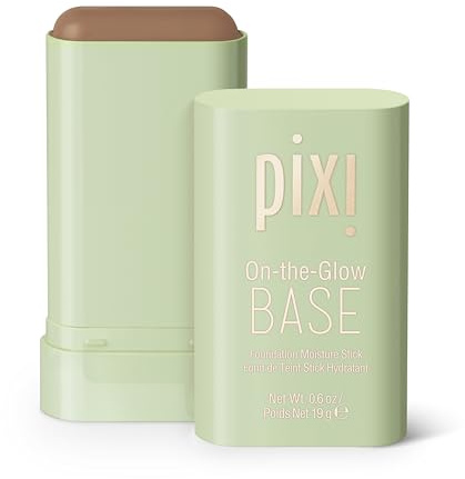 Pixi Beauty On The Glow Base Tinted Moisturizer Foundation Stick Mahagoni: Tiefbraun, Warmer Farbton 0,6 Oz / 19 G