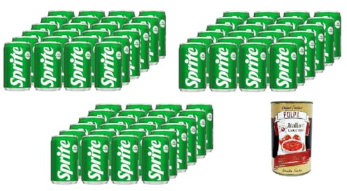 Italian Gourmet Sprite Mini bevanda analcolica, spritzig, 72 x 150ml | Gusto limone e lime con poco zucchero; erfrischend, prickelnd, kleine Dosen, Gesamtnettogewicht 10,8 L + Kostenlos Polpa 400g