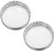 Toyvian 2pcs Rotary Soil Sieve Compost Sieve Round Soil Sifter for Gardening Stainless Steel Sifting Pan