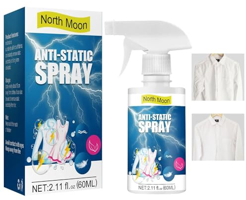 Spray Antistatisch,Anti Static Falten Antistatik Spray Kleidung,Antistatische Sprühkleidung Textilien,Möbel und Auto,Reduziert Statische Aufladung