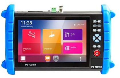 CCTV-Testmonitor, Tragbarer CCTV-Tester, Mini-IPC-Monitor mit 4K HDMI VGA-Eingang, IP AHD-Kamera-Videotester und Kabel-Tracer, Tragbares Mini-Monitortester-Testtool