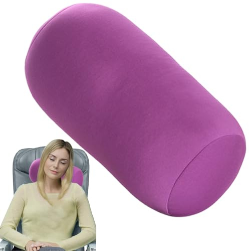 Mppchhn Mikroperlen-Nackenrolle, Zylinder-Sitzsack, Überwurfkissen, extra weiche Mikroperlen, Reise-Nackenstützkissen, Komfort-Quetschschlauch, Nackenrolle für Flugzeug, Auto, Reisen, Liegestuhl zum