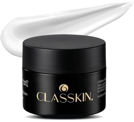 Classkin - Crema Viso Leggera Idratante - Antirughe Rigenerante con Acido Ialuronico e Niacinamide - Per Uomo e Donna - Rende la Pelle Luminosa e Tonica - 50 ml