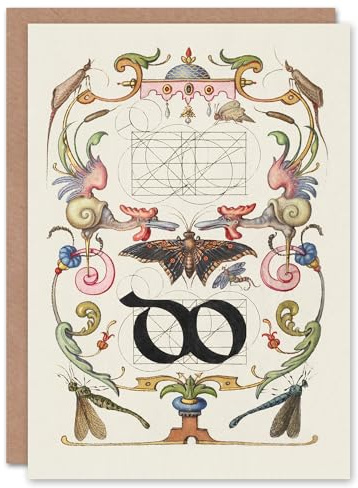 Artery8 Model Book of Calligraphy Art Card Ligature Guide with Butterfly