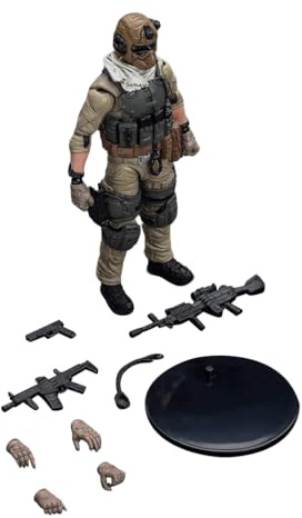 TinyWizTo 1/18 Gelenkige Speicial Forces Soldat Figur Action Mini Soldat Puppe Modell mit Ausrüstung Geschenk für Teenager Erwachsene