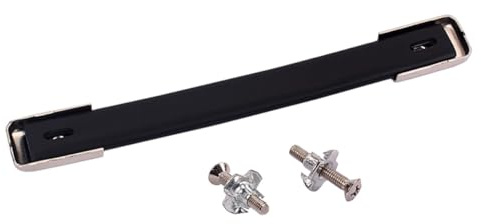 BUGUUYO Poignée de Sangle Noire pour Enceinte et Ampli Guitare, Robuste et Légère, Accessoire de Transport pour Haut-Parleur et Caisson, Compatible Étui Audio, Renforts Métalliques Solide