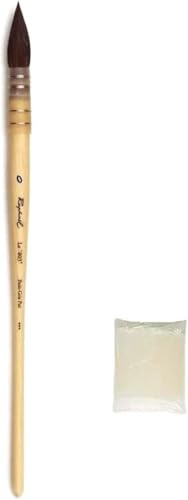 Pinceau Lavis Aquarelle Petit Gris Pur Monte sur Plume Serie 803 No. 0