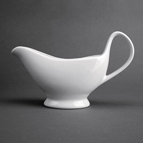 Olympia u831 salsera de porcelana, color blanco (Pack de 6)
