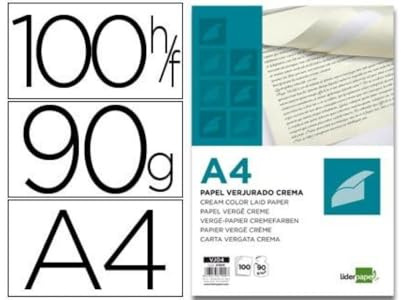 Liderpapel Papier A4, 90 g/m², cremefarben, 100 Stück