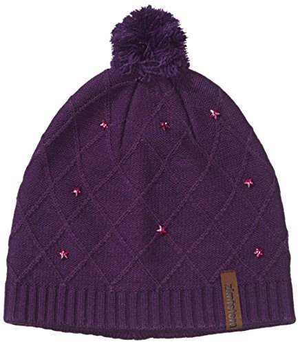 Zimtstern Damen Beanie Mademoiselle, aubergine, One Size, 7723284933110