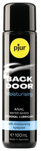 pjur BACK DOOR Moisturising - Analgleitgel auf Wasserbasis für Analsex & Toys - besonders gleitfähig durch Hyaluron (100ml)