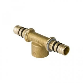 'Geberit Systeme Steckdose – Mepla Armaturenplatte Tee press. Femm.16 – 1/2-16