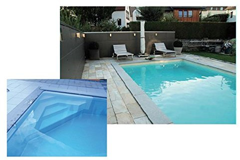 Steinbach Piscina in polistirolo Classic Set 1+, 600 x 300 x 145 cm, Pellicola di Colore Blu: 0,8 mm di Spessore, 2 Skimmer, 4 ugelli di Ritardo, Filtro a Sabbia SM12, Isolamento del Pavimento P 40