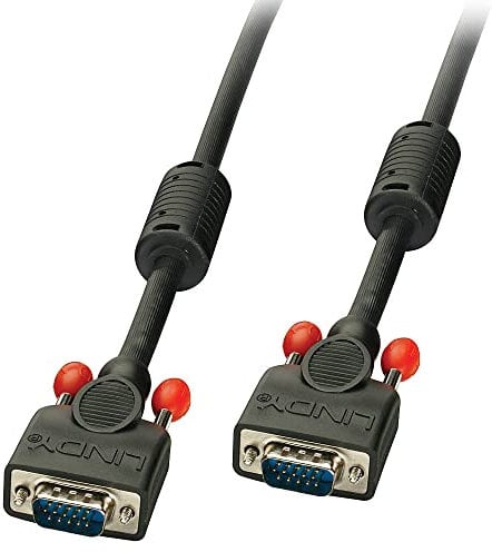 LINDY 36374 - VGA Monitorkabel DDC 15 polig HD Stecker/Stecker schwarz - 3m