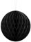 Wabenball 1 Stk Ø 10 cm - Pompoms Wabenbälle Deckendeko Hängedeko Honeycombs (schwarz)