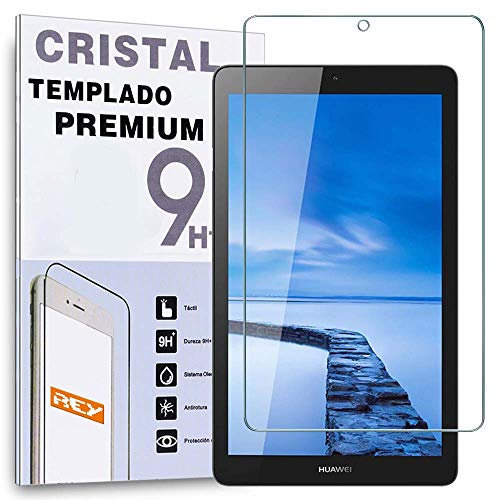 REY Protector de Pantalla para Huawei MEDIAPAD T3 7 WiFi, Cristal Vidrio Templado Premium
