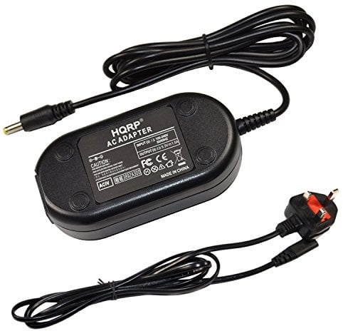 HQRP AC Adapter/Power Supply compatible with JVC AC-V11U, QAL1323-002, QAL-1323-002, AC-V10M, GZ-HM40, GZ-HM40U, GZ-HM40BUS, GZ-HM50, GZ-HM50US, GZ-HM50AUS Camcorder