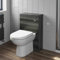 Artis 500mm Bathroom Toilet Back to Wall BTW Furniture Unit Pan Soft Close Seat Grey