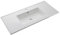 Lavabo da Incasso 101x46,5x2 cm in Resina TFTBianco Lucido
