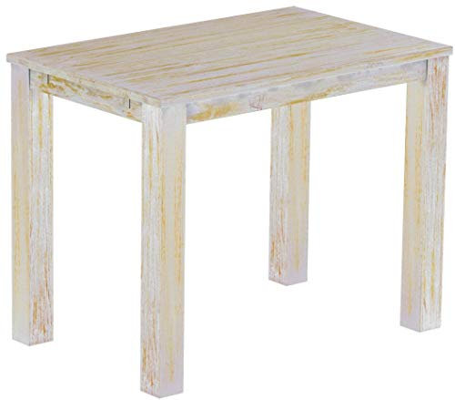 Hochtisch Rio Classico 140x90 cm Shabby Honig Bartisch Holz Tisch Pinie Massivholz Stehtisch Bistrotisch Tresen Bar Thekentisch Echtholz Größe und Farbe wählbar Brasilmöbel