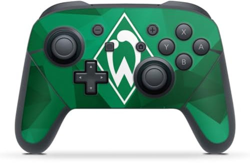 DeinDesign Skin kompatibel mit Nintendo Switch Pro Controller Folie Sticker SV Werder Bremen Camouflage Offizielles Lizenzprodukt