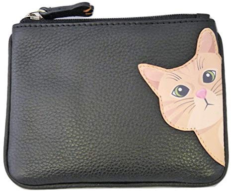 Mala Leather Porte-monnaie en cuir souple Cleo le chat