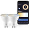 Garza Smart - Pack 2 Bombilla LED Inteligente Wifi Dicroica GU10, 4.5W (equivale a 40W de incandescencia), E27, CCT, Intensidad regulable, Programable, Control por voz y app, Alexa/Google, WiFi 2.4GHz