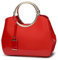 DIRRONA Elegant Damen Handtasche Schulterbeutel Umhängetasche Brauttaschen Bankett Einkaufen Party PU Leder Damen Umhängetasche Tote Rot