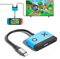 Switch Dock USB Type C to HDMI Adapter Multi-Port Hub for Switch, Portable Switch Charging Dock Station with HDMI and USB 3.0 Port for Switch, PC (Blue)