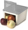 Snips, Caja de Almacenamiento Cebollas 2Kg, Caja para Guardar Cebollas 22 x 19 x 13 cm, Olla de Cebollas Blanco y gris, Made in Italy, 0% libre de BPA y ftalatos