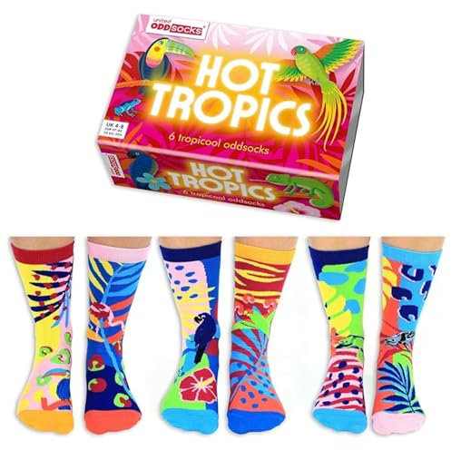 Hot Tropics Oddsocks Socken in 37-42 im 6er Set - Strumpf