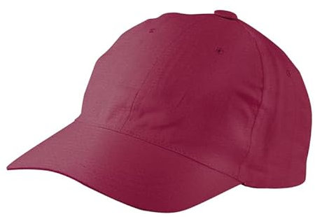 EXNER Base-Cap, Cappy, Golf-Cap, 6-Panel, für Gastronomie, Sport, Golf, Reiten, Freizeit, Arbeit, Baumwoll-Mischgewebe, Farbe Bordeaux