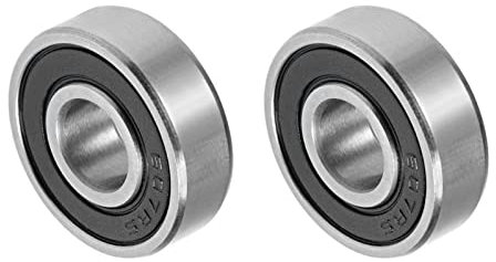 QUARKZMAN 607-2RS 7x19x6mm Kugellager x 2Stk Chromstahl für Werkzeuge DIY-Projekte mit hoher Härte Doppelt versiegelt