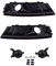 DM Autoteile Set Nebelscheinwerfer Wabengrill Giter Schwarz Hochglanz kompatibel für Audi A4 B9 ab 2016-2019 kein RS4 4186