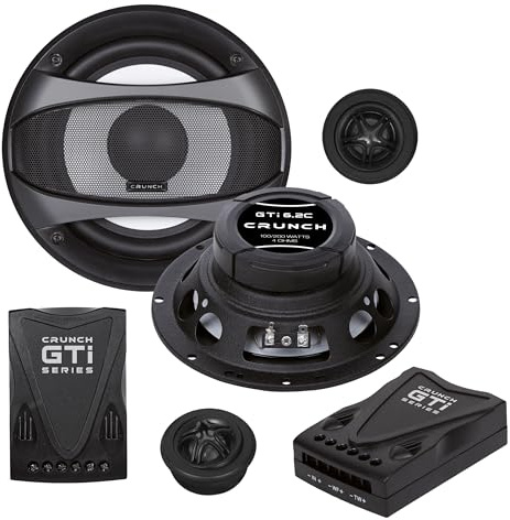 Crunch GTI 6.2 C - 2-Wege-Komponenten-Lautsprechersystem 16,5 cm aus der GTI Performance Lautsprecher Serie | 1 Paar CAR-Audio-Unlimited