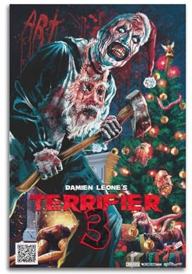CEOK Terrifier 3 Poster Wandkunst Dekor Leinwand Poster & Drucke Wandposter für Zimmer Ästhetisch 30 x 45 cm Unrahmen-Stil