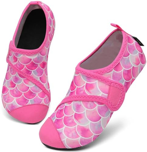 SAGUARO Scarpette Scoglio Ragazzi Ragazze Scarpe da Immersione Antiscivolo Leggere Scarpe da Sport Acquatici Bambino per Mare Piscina, Touch X, Rosso, 20/21 EU