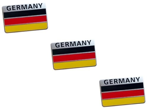 CALLARON 3 Stücke Flagge Auto Aufkleber Kreative Auto Decor Label Auto Auto Aufkleber Rost-aluminium Legierung