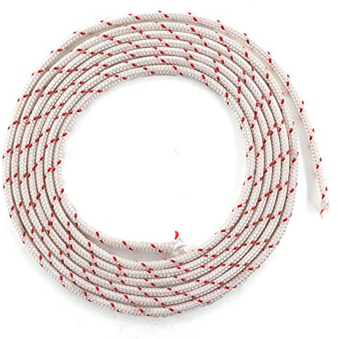 MCHNIC 10 Meter Ø3,5mm Starterseil Anwerfseil Zugseil Seil für Rasentrimmer Rasenmäher Motorsäge Kettensäge Schneefräsen Gartengeräte Ersatz für Stihl Husqvarna Homelite Ryobi Dolmar usw.
