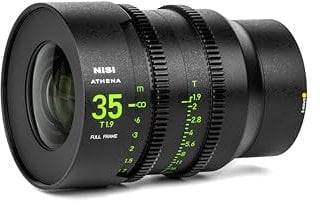 NiSi 35mm T1.9 Athena Prime Cine Objetivos Fotograma Completo para Sony E-Mount Sin Filtro Drop-in