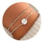 TINGN Armband Damen Silber, Silber Armband mit Buchstaben A Mädchen Layered Armbänder Damen Personalisierte Armbänder Kinder Schmuck Geburtstagsgeschenk für Frauen Freundin Teenager Mädchen