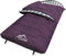 normani 4-in-1-Funktion Extrem Outdoor Schlafsack 'Antarctica' aus Nylon Rip-Stop mit 500 + 250 g/m² Hollow Fiber Füllung 220 x 90 cm Farbe Violett Größe Links