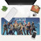 Fortnite Gaming-Mauspad, 77-XXL, extra großes Gaming-Mauspad, Laptop-Schreibtischmatte, rutschfeste Gummiunterseite, genähte Kanten, glatter Stoff, Computertastatur und Mäuse, Kombi-Pads für