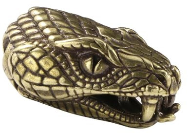 Sharplace Messing Schlangenperle Paracord Perle Lanyard Spacer Perlen Schnalle Antik Anhänger Zubehör für Bart Schmuck DIY Lanyard Geschenk