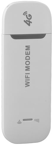 Tragbares 4G-USB-WLAN, Tragbarer WLAN-Hotspot, Multifunktionales, Stabiles Signal, Unterstützt B1, 3, 5, Mehrfachschutz, Plug-and-Play für Unterwegs (White)